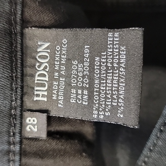 Hudson, Size 28 Black Krista Ankle Super Skinny Jean. Gently Used Condition - Picture 8 of 13
